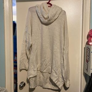 LOVE & LEGEND COWL NECK KNITTED TUNIC SWEATER